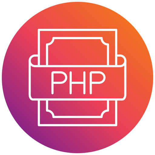 php technology for back end logo